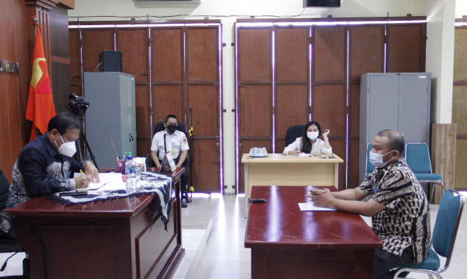 Ketua Bawaslu Abhan menghadiri pelaksanaan verifikasi PAW Bawaslu Kabupaten Wonogiri, Rabu (4/8/2021)